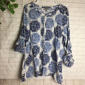 JM collection linen top size 10